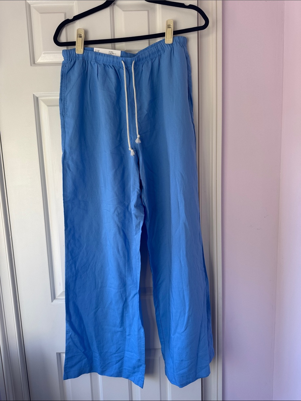 Uniqlo Women’s Blue linen blend easy pants